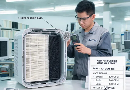 Air purifier filter inspection
