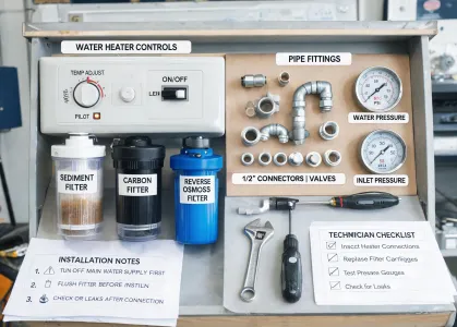 Water treatment service channel